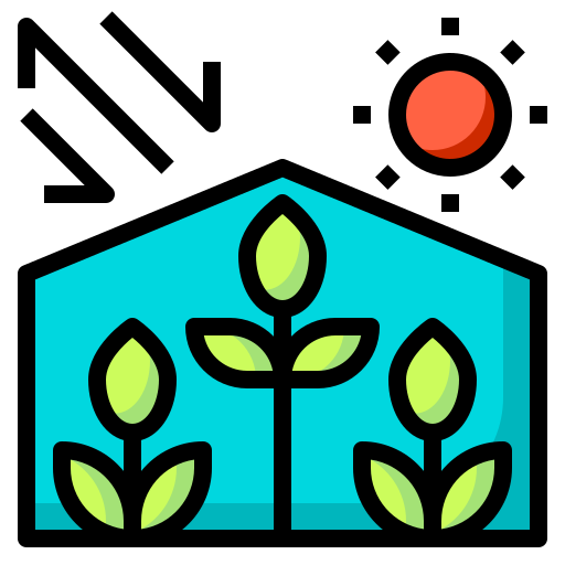 casa verde Phatplus Lineal Color icono