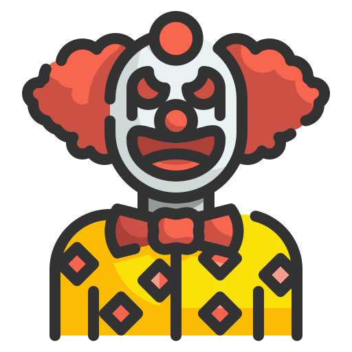 clown Wanicon Lineal Color icoon