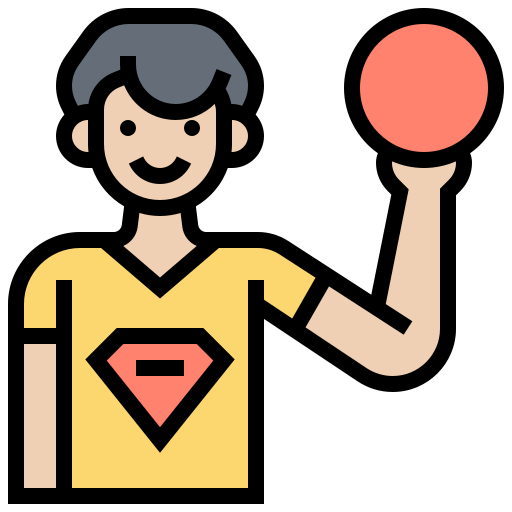 Dodgeball Meticulous Lineal Color icon