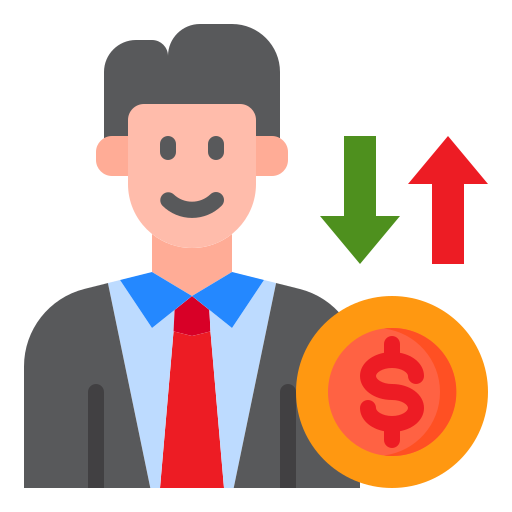 Financial srip Flat icon