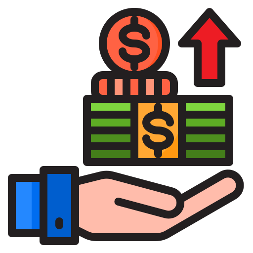 Money currency srip Lineal Color icon