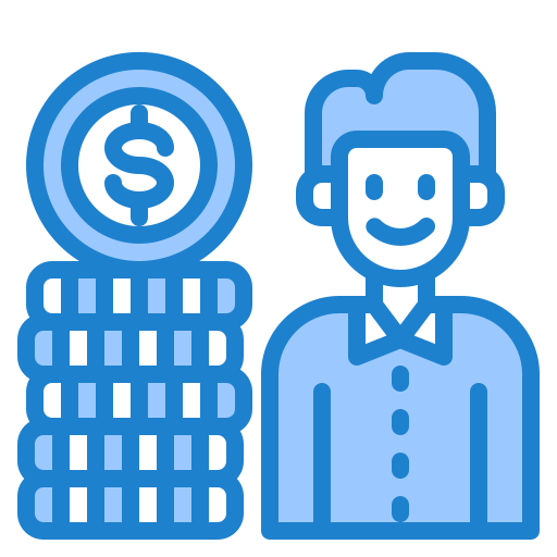 financiero srip Blue icono
