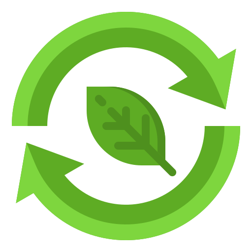 grüne energie srip Flat icon