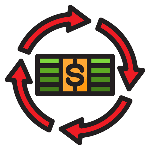 cambio valuta srip Lineal Color icona