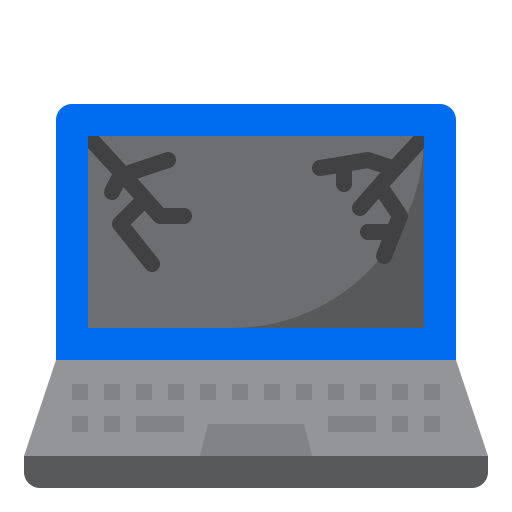 computer portatile srip Flat icona