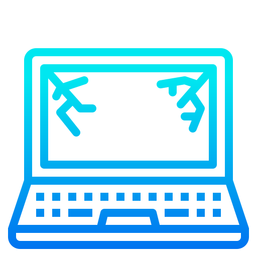 computer portatile srip Gradient icona