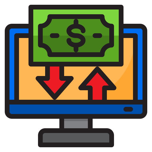 送金 srip Lineal Color icon