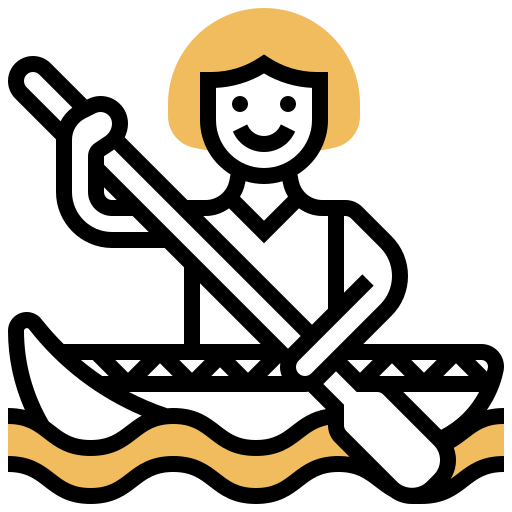 Kayaking Meticulous Yellow shadow icon
