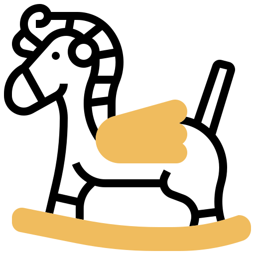schaukelpferd Meticulous Yellow shadow icon