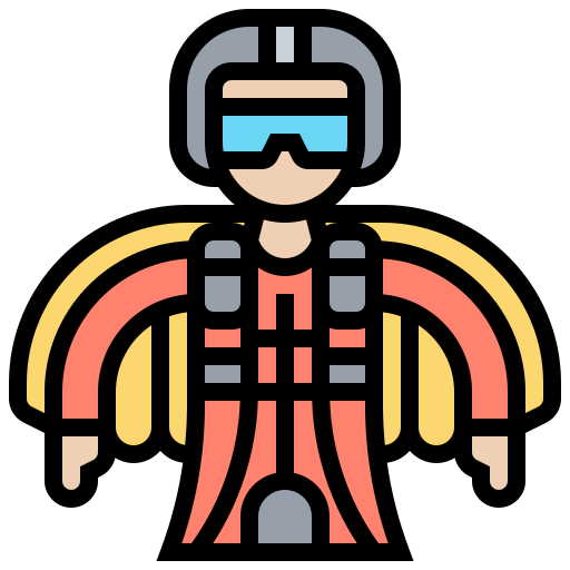 Wingsuit Meticulous Lineal Color icon