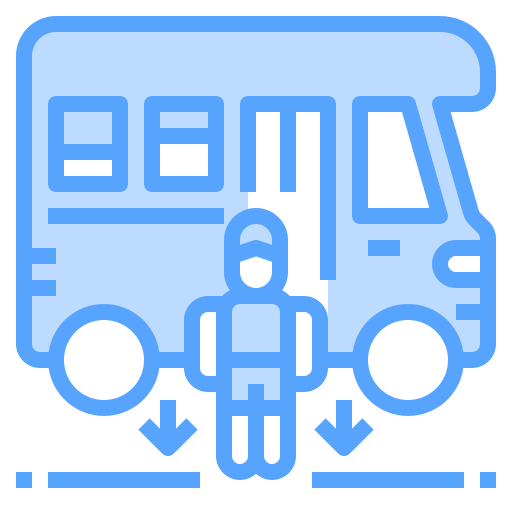 School bus Catkuro Blue icon