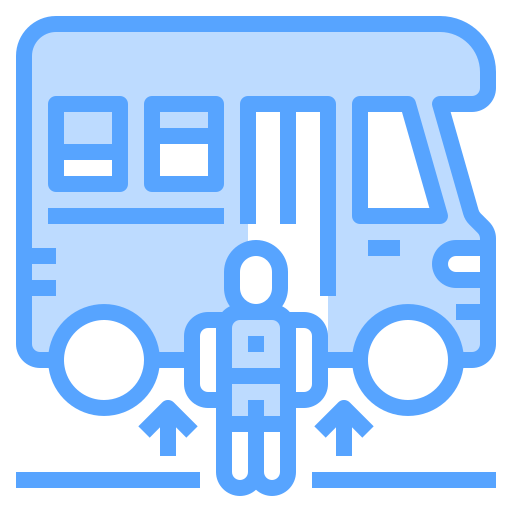 Ônibus escolar Catkuro Blue Ícone