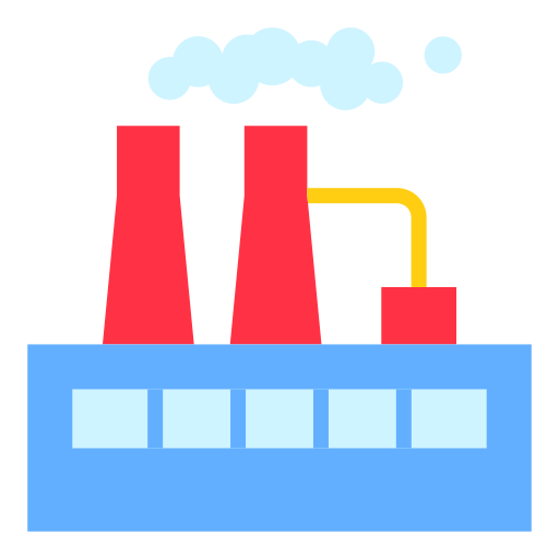zanieczyszczenie powietrza Good Ware Flat ikona