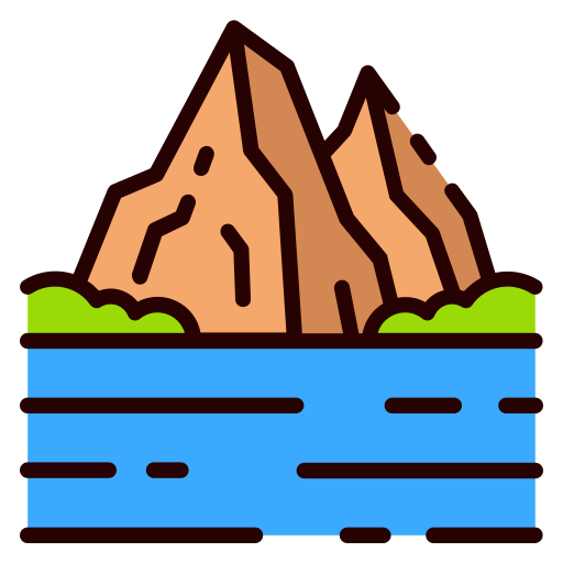Mountains Good Ware Lineal Color icon