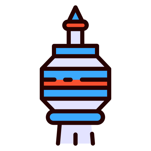 Cn tower Good Ware Lineal Color icon