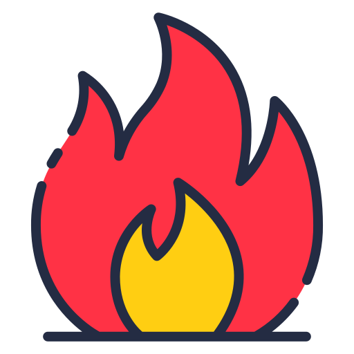 Fire Good Ware Lineal Color icon