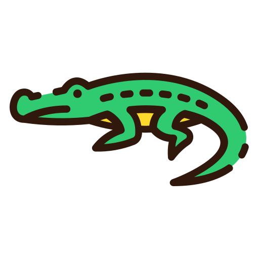 Crocodile Good Ware Lineal Color icon