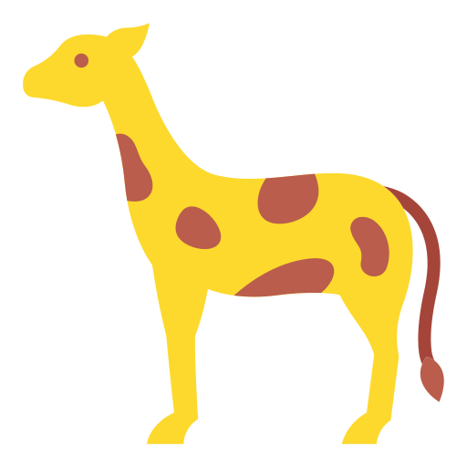 girafa Good Ware Flat Ícone
