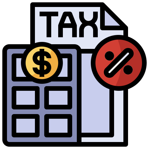 Taxes Surang Lineal Color icon