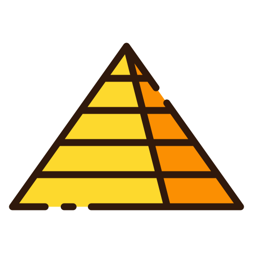 pyramide Good Ware Lineal Color Icône