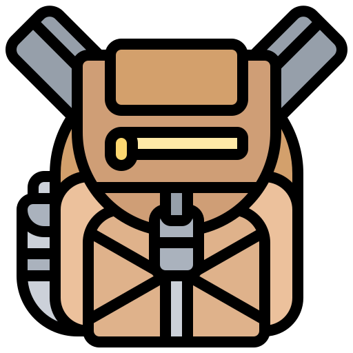 rucksack Meticulous Lineal Color icon