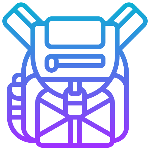 Backpack Meticulous Gradient icon