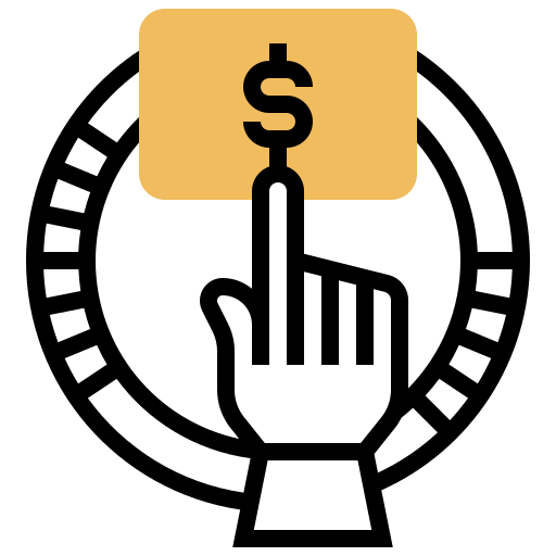costo per clic Meticulous Yellow shadow icona