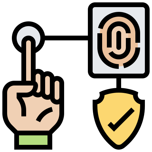 Fingerprint Meticulous Lineal Color icon