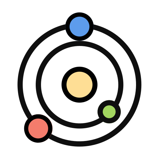 orbite Generic Outline Color Icône