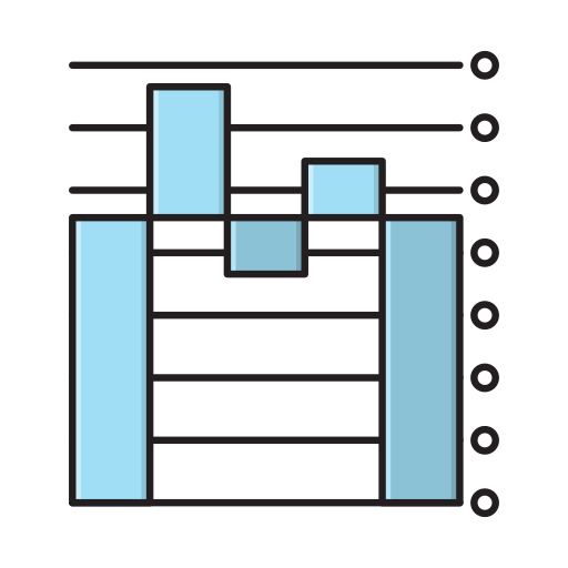 グラフ Vector Stall Lineal Color icon