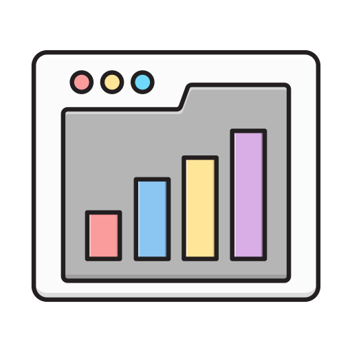 온라인 마케팅 Vector Stall Lineal Color icon
