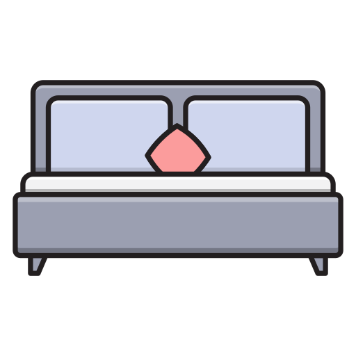 łóżko Vector Stall Lineal Color ikona
