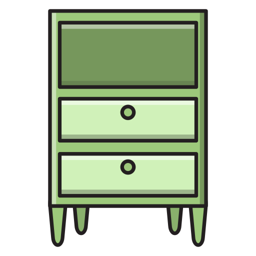 Drawer Vector Stall Lineal Color icon