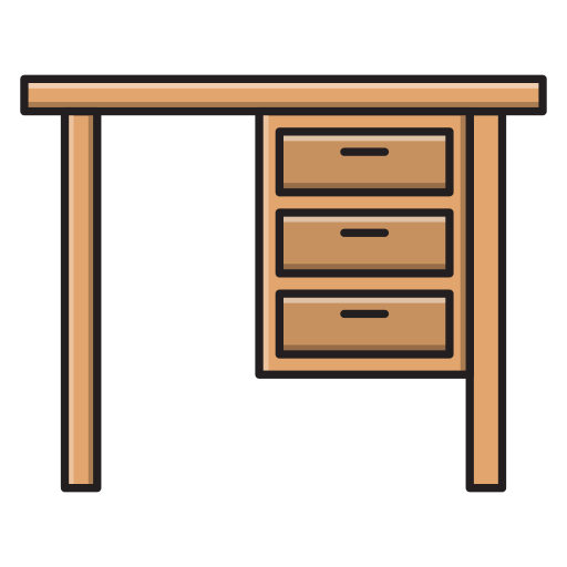 Table Vector Stall Lineal Color icon