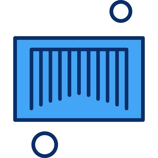 바 코드 Generic Blue icon