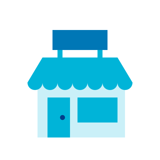Shopping store Generic Blue icon