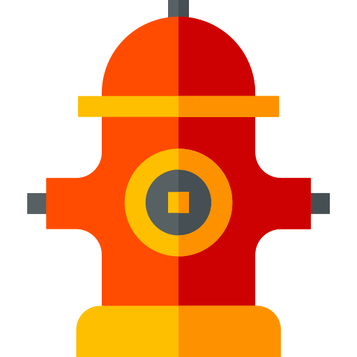 Fire hydrant Basic Straight Flat icon