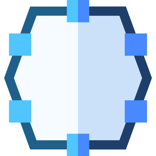 polygone Basic Straight Flat Icône