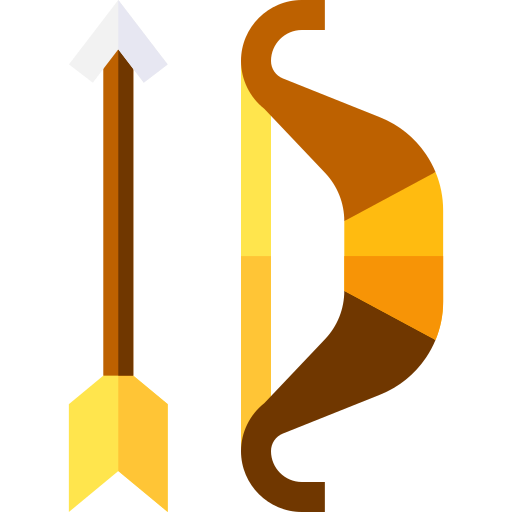 弓と矢 Basic Straight Flat icon
