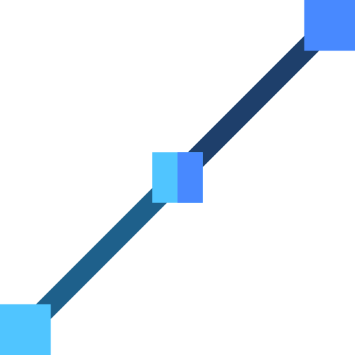 lijn Basic Straight Flat icoon