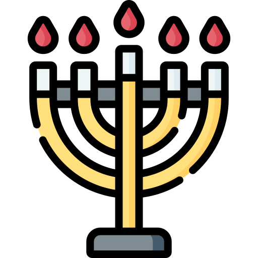 menorah Special Lineal color icon