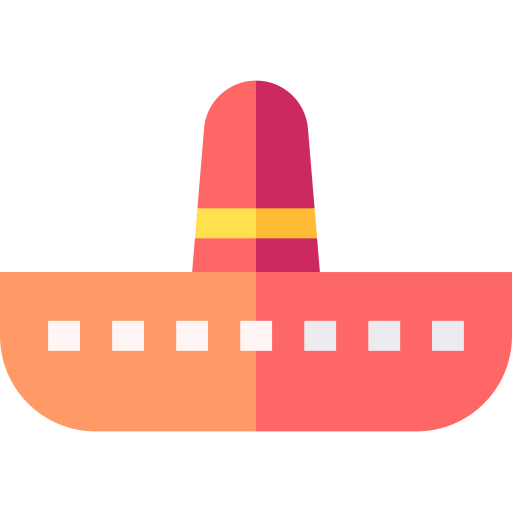 sombrero mexicano Basic Straight Flat icono
