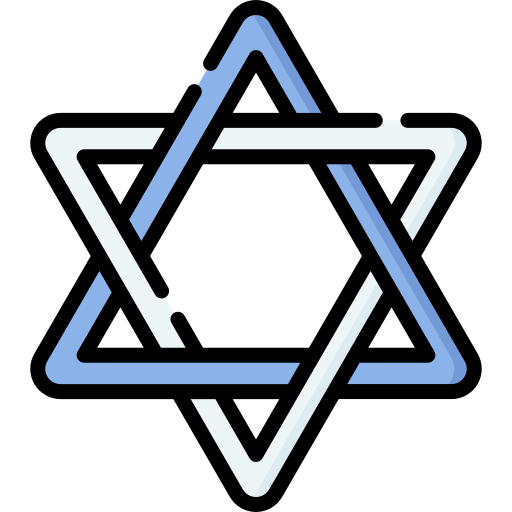 Star of david Special Lineal color icon