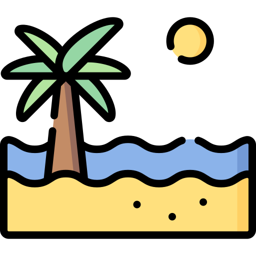 Beach Special Lineal color icon