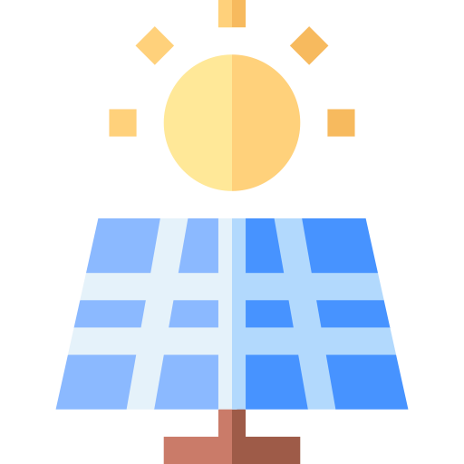 Power solar Basic Straight Flat icon