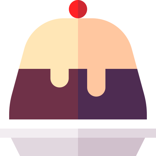 プリン Basic Straight Flat icon