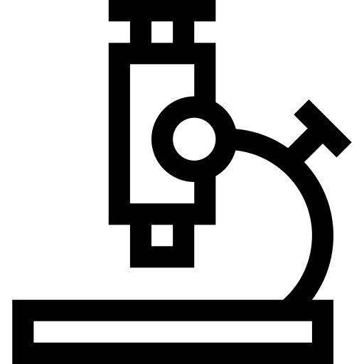 Microscope Basic Straight Lineal icon