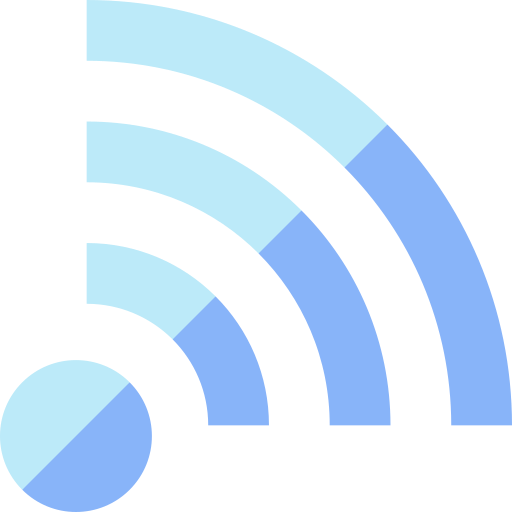 wifi verbinding Basic Straight Flat icoon