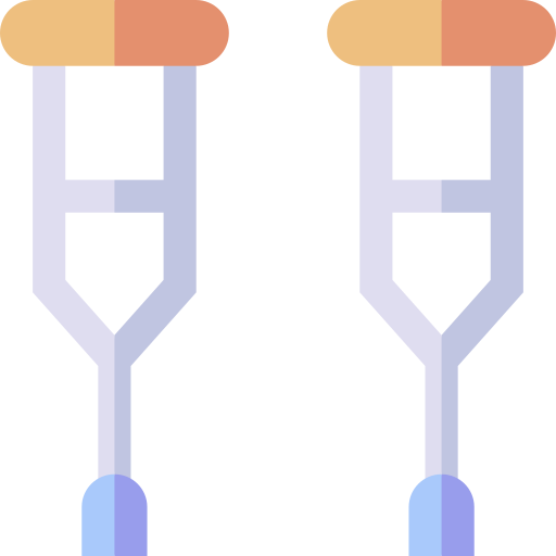 松葉杖 Basic Straight Flat icon