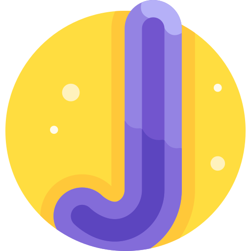 J Detailed Flat Circular Flat icon